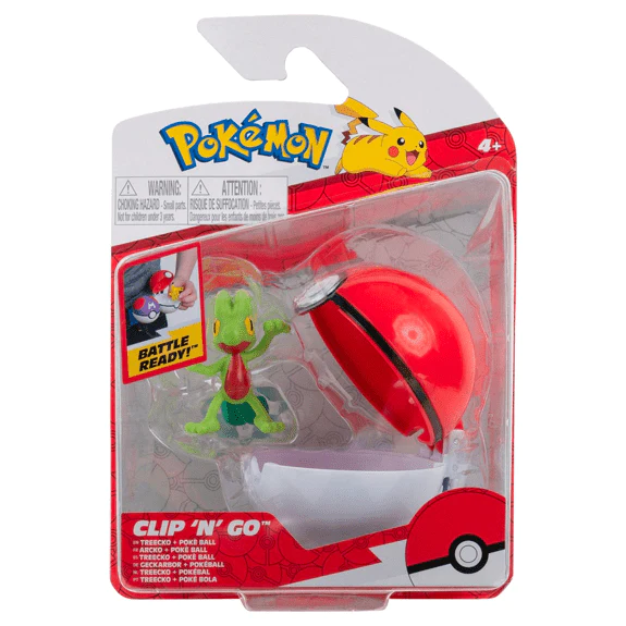 JAZWARES POKEMON CLIP N GO TREECKO - Thumbnail