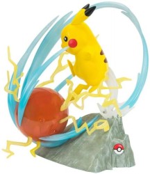 JAZWARES POKEMON DELUXE COLLECTOR STATUE PIKACHU - Thumbnail