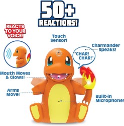 JAZWARES POKEMON ELEKTRONIK INTERAKTIF FIGUR CHARMANDER - Thumbnail