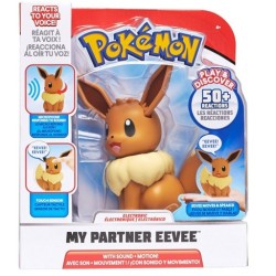 Jazwares - JAZWARES POKEMON ELEKTRONIK INTERAKTIF FIGUR EEVEE