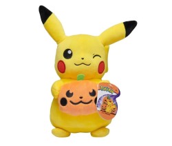Jazwares - JAZWARES POKEMON PELUS 20 CM HALLOWEEN PIKACHU PUMPKIN