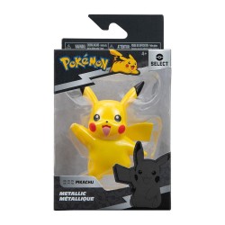 Jazwares - Pokemon Select Seri Metalik Figür - Pikachu Pkw3190