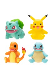 Jazwares Pokemon Select Seri 4lü Figür Seti Pikachu Squirtle Charmander Bulbasaur - Thumbnail