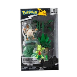 JAZWARES POKEMON SELECT TASARIM MANKEY VE TREECKO - Thumbnail