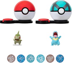 Jazwares - Jazwares Pokemon Surprise Attack Game Axew ve Totodile