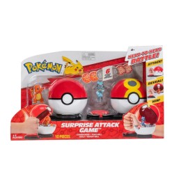 Jazwares - JAZWARES POKEMON SURPRIZ ATAK OYUN SETI CHARMANDER RIOLU
