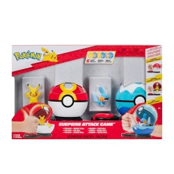 Jazwares Pokemon Surprise Attack Game Pikachu ve Mudkip - Thumbnail