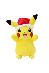 Jazwares - Jazwares Pokemon Yılbaşı Seri 20 cm Peluş Pikachu