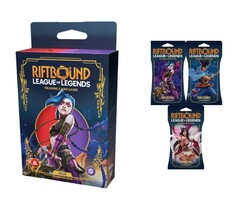  - League of Legends Riftbound Trading Card Game Jinx Champion Deck ve 3 adet Booster Pack