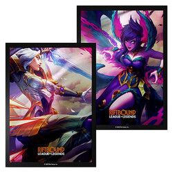 League of Legends - League of Legends Riftbound Vendetta Official Art Sleeves 100'lü Kayle vs Morgana