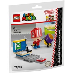 Lego Super Mario Kart Toad Pit Crew Figure