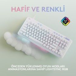 Logitech Aurora G713 Kablolu Tactile Ingilizce Q Oyuncu Klavyesi Beyaz 920-010422 - Thumbnail