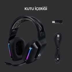 Logitech G G733 7.1 Surround Ses Gaming Kablosuz Kulak Üstü Kulaklık Siyah 981-000864 - Thumbnail