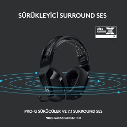 Logitech G G733 7.1 Surround Ses Gaming Kablosuz Kulak Üstü Kulaklık Siyah 981-000864 - Thumbnail