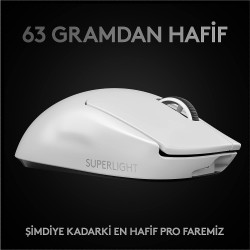 Logitech G Pro X Superlight Kablosuz Oyuncu Mouse 910-005943 - Thumbnail