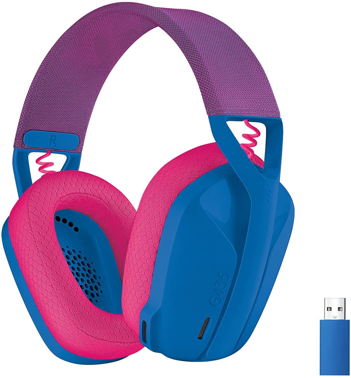 Logitech G435 Ultra Hafif Kablosuz Bluetooth Oyun Kulaklığı Mavi
