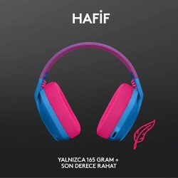 Logitech G435 Lightspeed Kablosuz Gaming Kulaklık Mavi 981-001062 - Thumbnail
