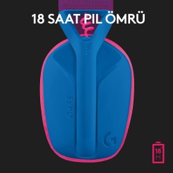 Logitech G435 Lightspeed Kablosuz Gaming Kulaklık Mavi 981-001062 - Thumbnail