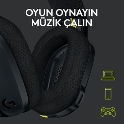 Logitech G435 Ultra Hafif Kablosuz Bluetooth Oyun Kulaklığı Siyah - Thumbnail