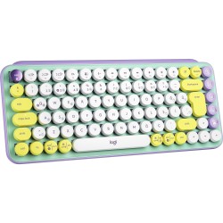 Logitech Pop Keys Daydream Özelleştirilebilir Emoji Tuşlu Mekanik Kablosuz Klavye - Mint&Lila 920-010819 - Thumbnail