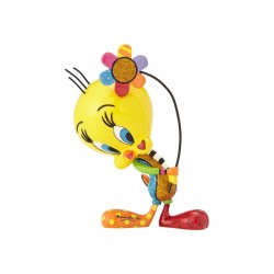 Enesco - Looney Tunes Tweety With Flowers Britto Figür Biblo