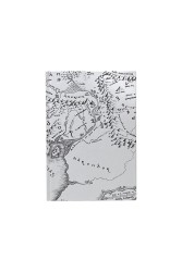 Mabbels - Lord Of The Rings Map Sert Kapak Çizgili Defter