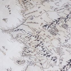 Lord of the Rings - Middle Earth Map Lisanslı Amerikan Servis - Thumbnail