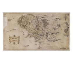 PopArms - Lord of the Rings - Middle Earth Map Lisanslı Amerikan Servis