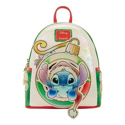 Loungefly Disney Stitch & Scrump Iridescent Holiday Ornament Mini Backpack - Thumbnail