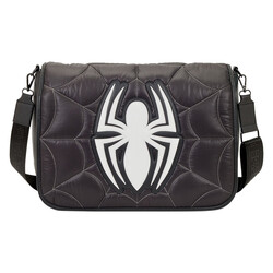Loungefly - Loungefly Marvel Spiderman Black and White Messenger Bag