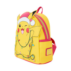Loungefly Pokemon Santa Pikachu Christmas Lights Light Up Faux Leather Mini Backpack - Thumbnail