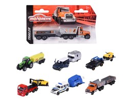 MAJORETTE CITY SET TRAILERS ASSORTMENT - Thumbnail