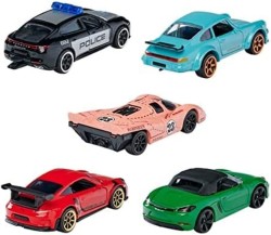 Porsche Metal Diecast 5 Parçalı Araç Seti - Thumbnail