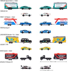 Majorette Race Trailer Set - Thumbnail