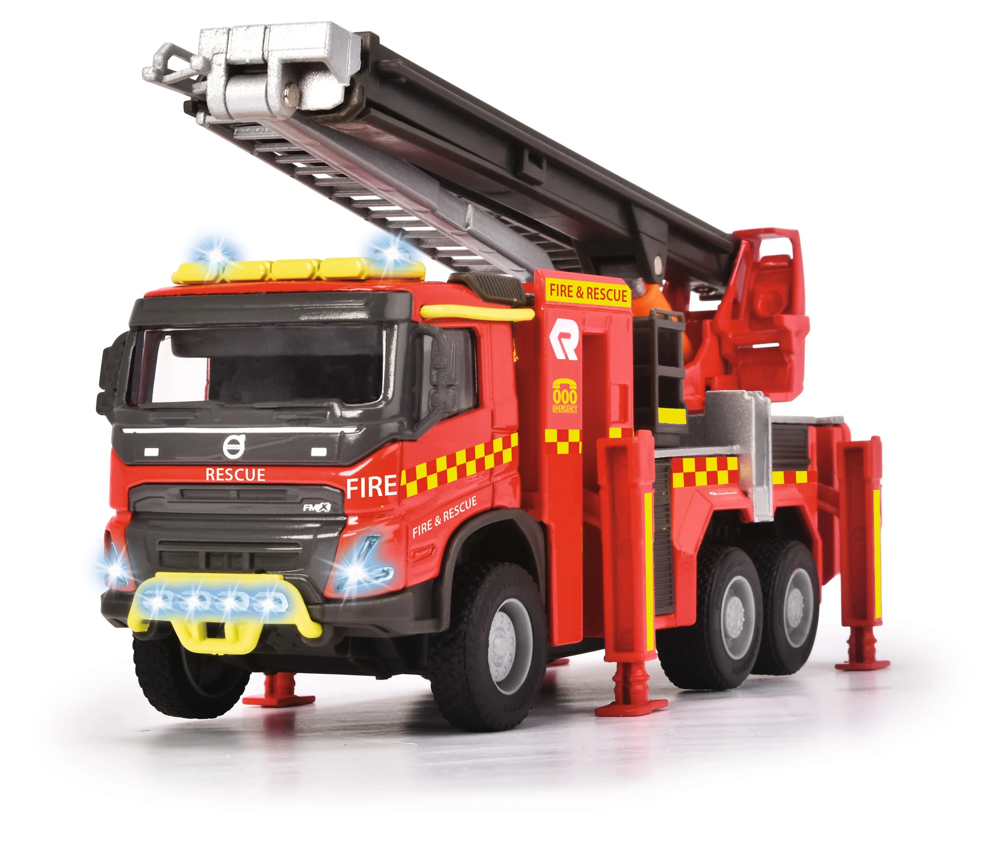 Majorette Volvo Truck Fire Engine - Thumbnail