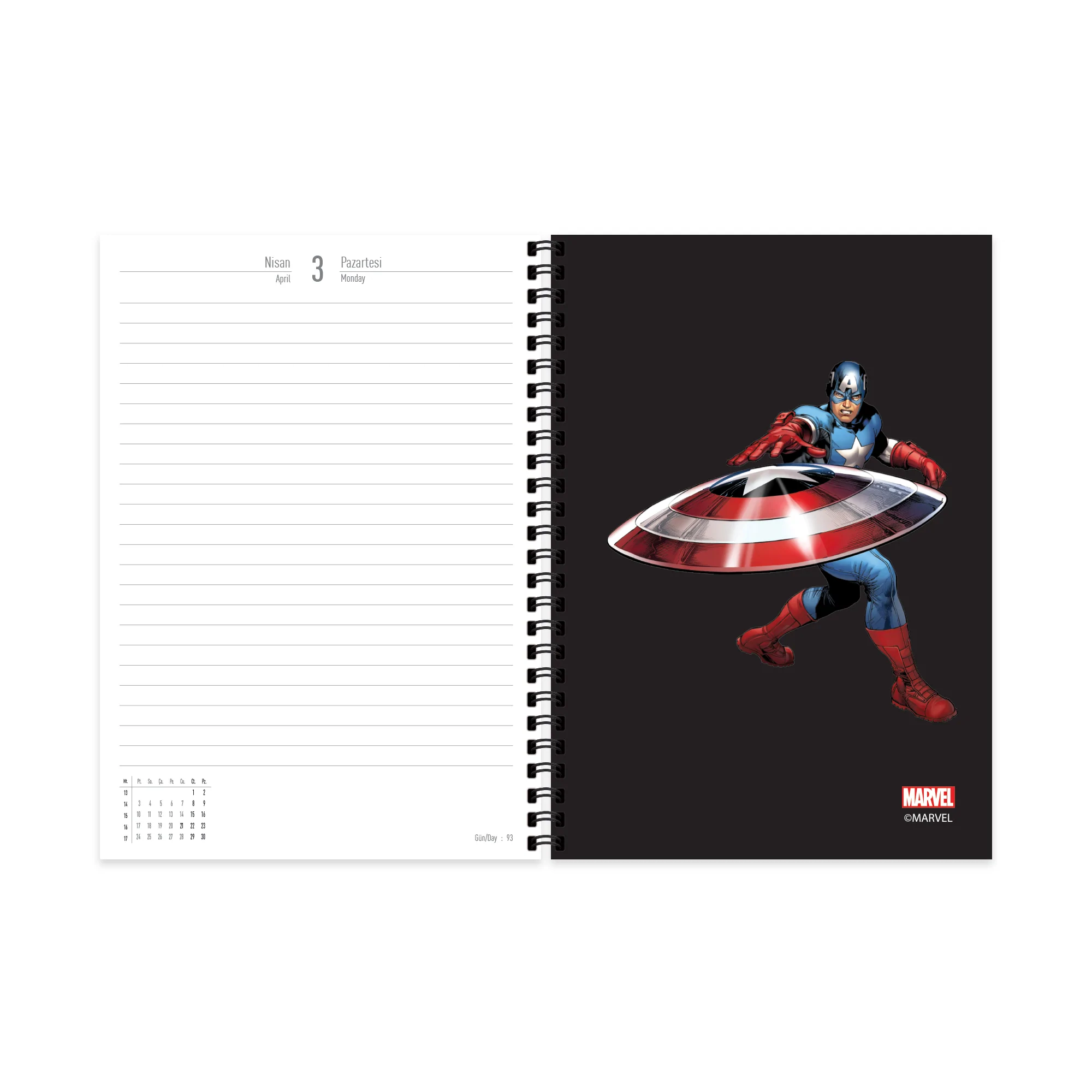 MARVEL AJANDA SIYAH 2023 LIMITED EDITION - Thumbnail