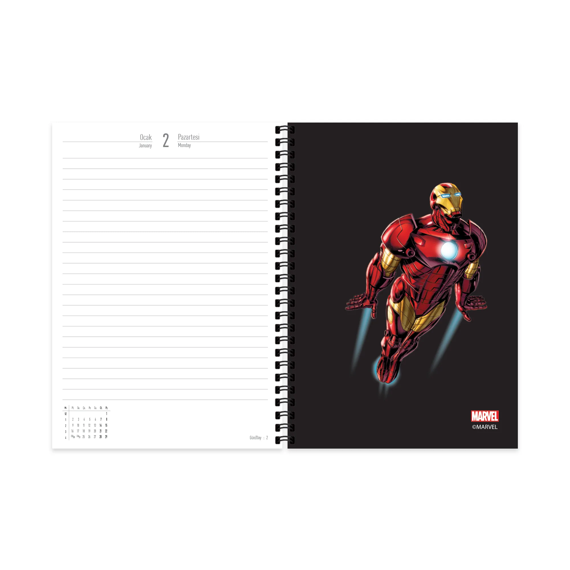 MARVEL AJANDA SIYAH 2023 LIMITED EDITION - Thumbnail