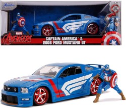 Marvel Captain America 2006 Ford Mustang GT 1 24 - Thumbnail