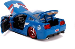 Marvel Captain America 2006 Ford Mustang GT 1 24 - Thumbnail