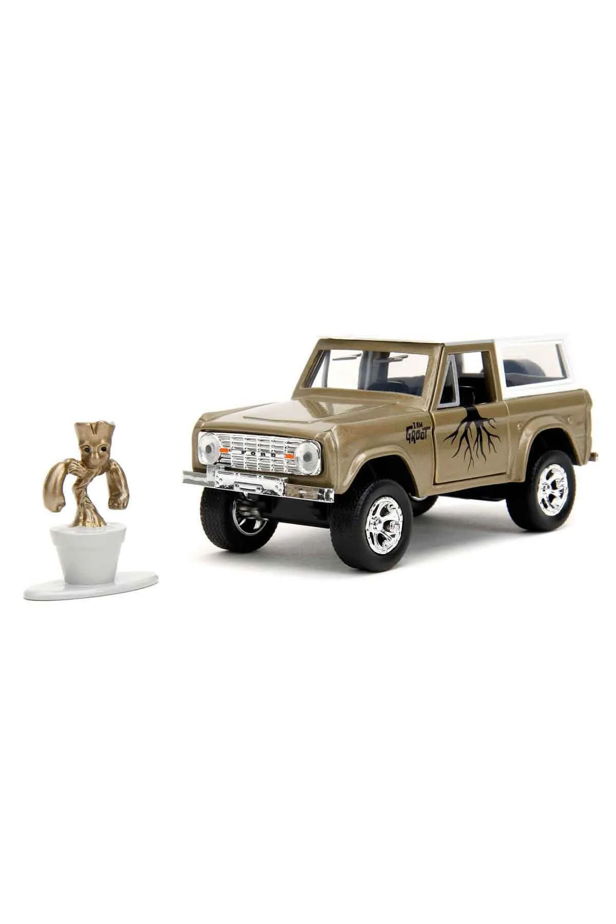 Jada Toys 1:32 Ölçekli Marvel Groot 1973 Ford Bronco - Thumbnail