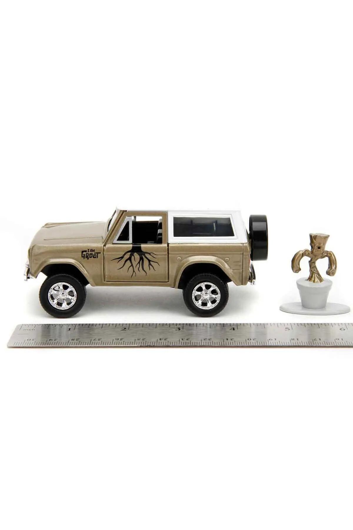 Jada Toys 1:32 Ölçekli Marvel Groot 1973 Ford Bronco - Thumbnail