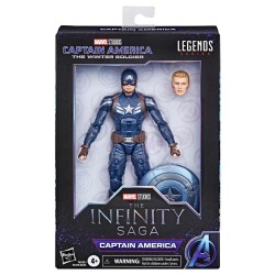 MARVEL LEGENDS CAPTAIN AMERICA WINTER SOLDIER CAPTAIN AMERICA ACTION FIGURE - Thumbnail