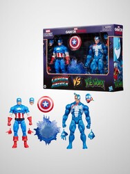 Marvel Legends Gamerverse Captain America vs Venom İkili Aksiyon Figür Seti - Thumbnail