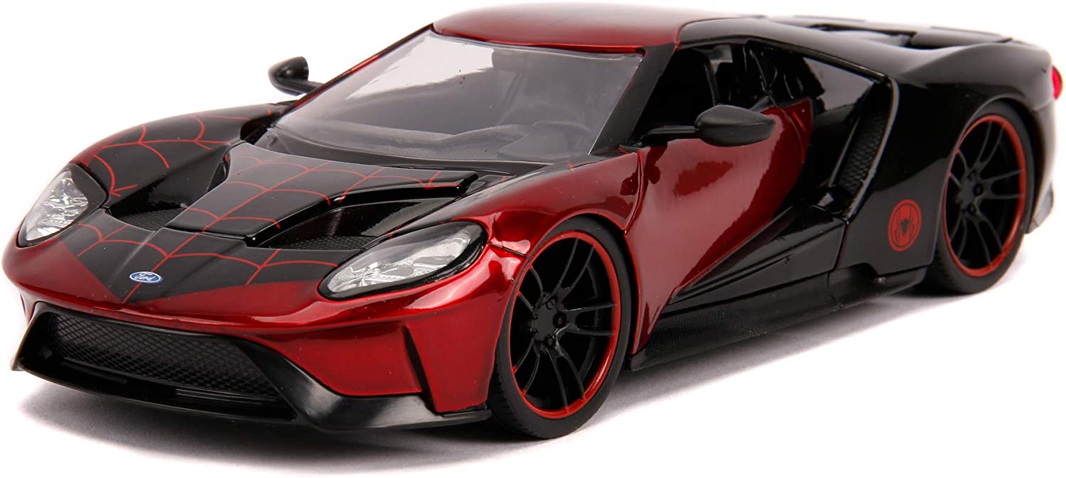 Ford GT Spiderman Miles Morales 2017 Scala 1:24 Jada 31190 &ndash; Con Figurina