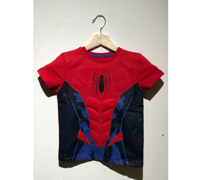 Marvel Spiderman Chest Patch Kırmızı Çocuk T-Shirt 3-4 Yaş