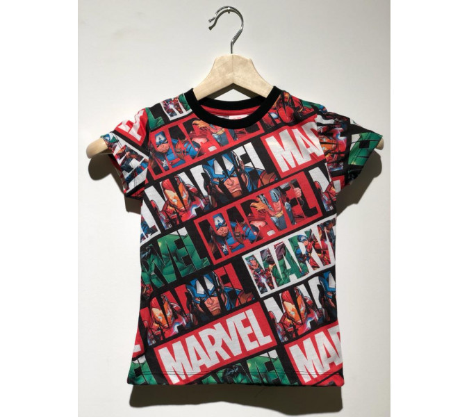 Marvel Striped Heroes Renkli Çocuk T-Shirt 2-3 Yaş