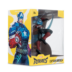 McFarlane Toys Marvel Rivals 1 10 Scale Collectible Figure Captain America - Thumbnail