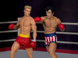 McFarlane Toys Rocky IV Rocky Balboa ve Ivan Drago Limited Edition PVC Statue İkili Set - Thumbnail