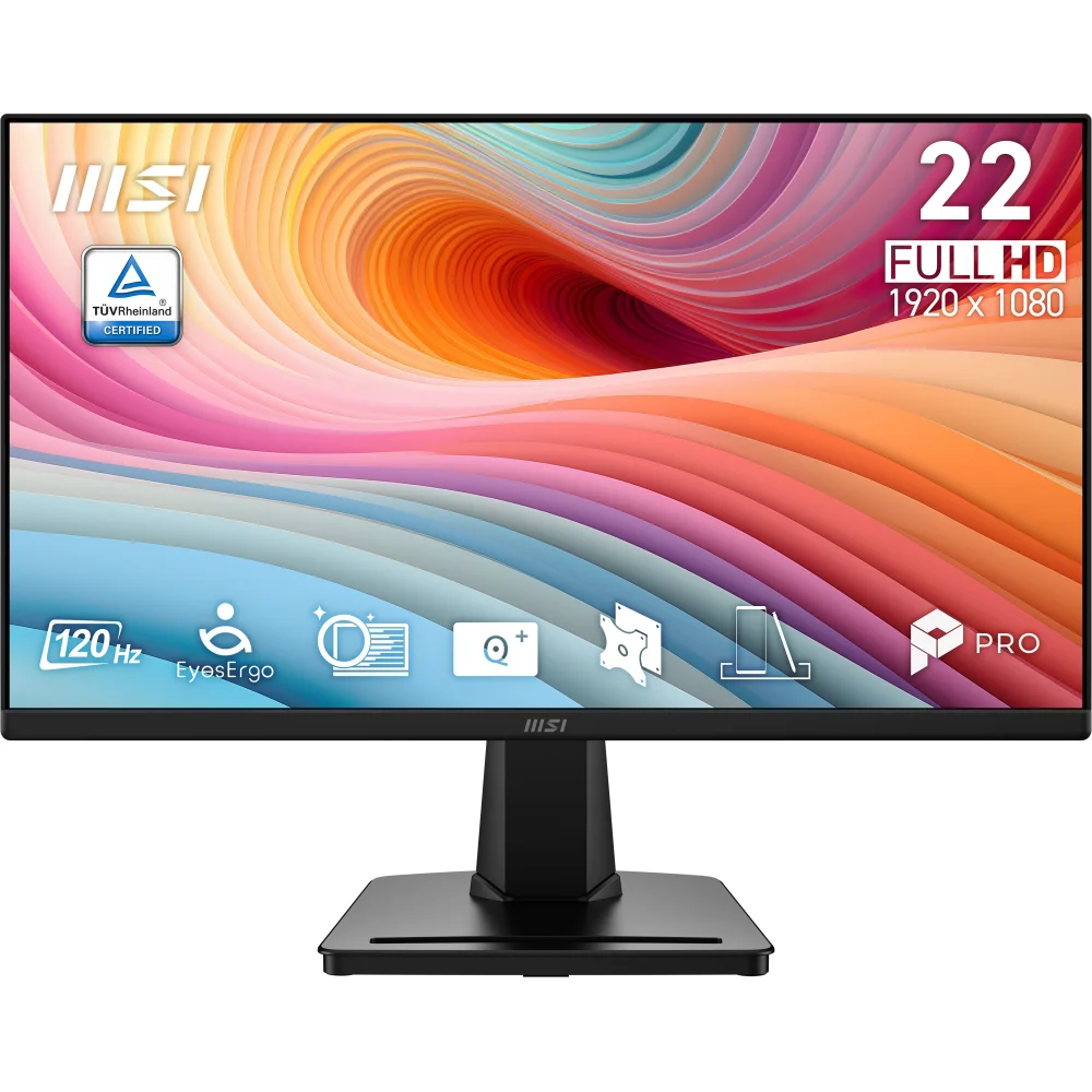 MSI 21.45 PRO MP225 E12VL 1920x1080 (FHD) 16:9 FLAT VA 120HZ 1MS (MPRT) ADAPTIVE-SYNC MONITOR - Thumbnail
