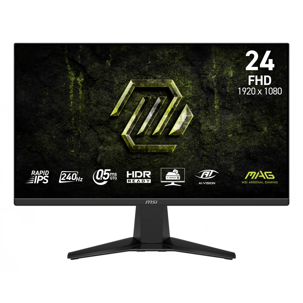 MSI - MSI MAG 245F X24 1920x1080 (FHD) 16:9 FLAT RAPID IPS 240HZ 0.5MS FREESYNC PREMIUM GAMING MONITOR